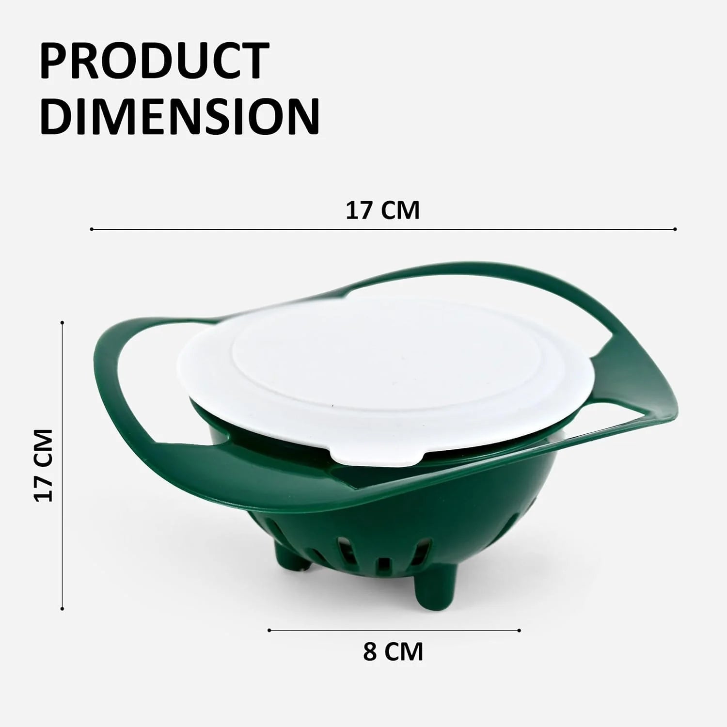 360° Rotating Spill Proof Gyro Bowl for Toddlers