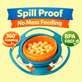 360° Rotating Spill Proof Gyro Bowl for Toddlers